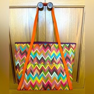 RARE Mackenzie Childs Kaleidoscope Tote Bag